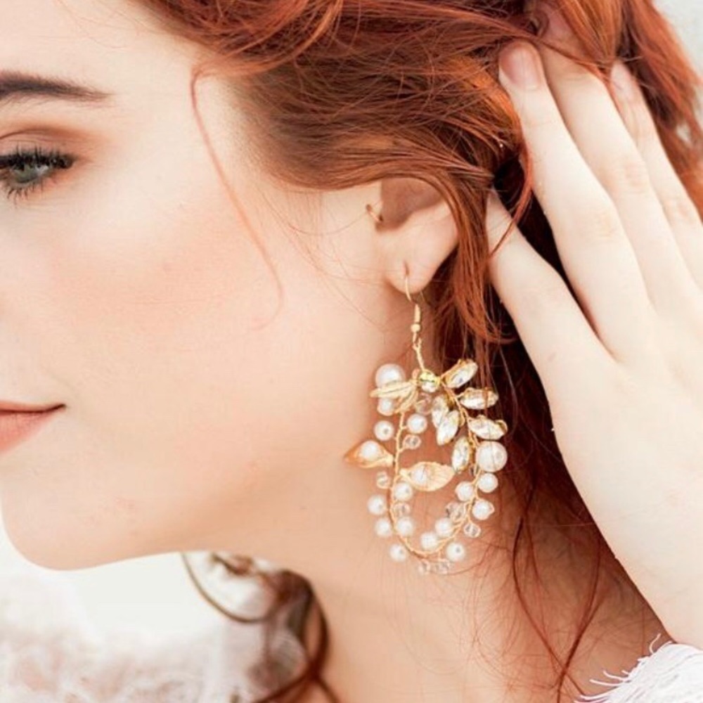 Custom bridal earrings - Picture 5 of 5